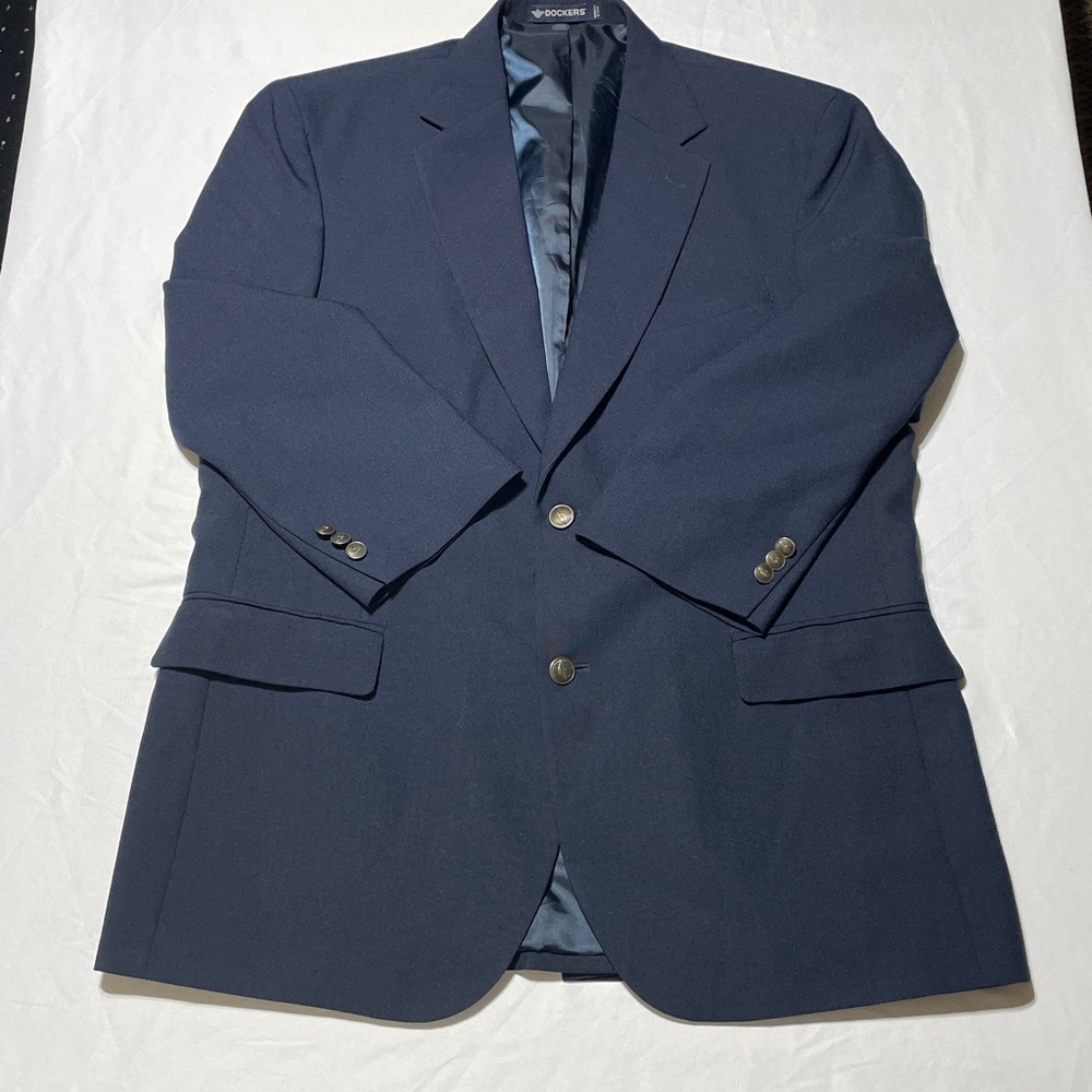 Dockers Navy 2 Button Sport Coat